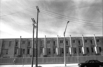 Chimneys   -   Oak Park, IL, 1982   -   Kodak infrared black & white 35mm film
