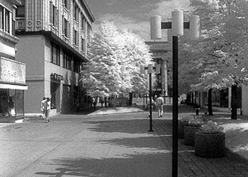 Oak Park Mall   -   Oak Park, IL, 1982   -   Kodak infrared black & white 35mm film