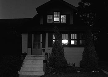 1126 house   -   Oak Park, IL, 1982   -   Kodak Tri-X black & white 35mm film
