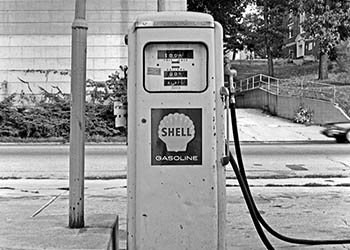 Legacy gasoline pump No. 2   -   Forest Park, IL, 1983   -   Kodak Technical Pan 35mm film