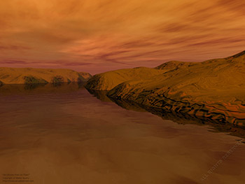 Ethane river on Titan