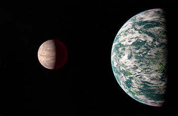 Earthlike planet & brown dwarf - No. 1
