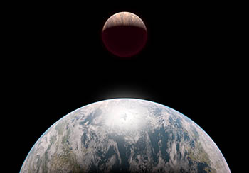 Earthlike planet & brown dwarf - No. 2