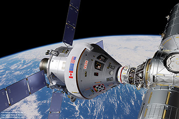CEV docked with the ISS - No. 1