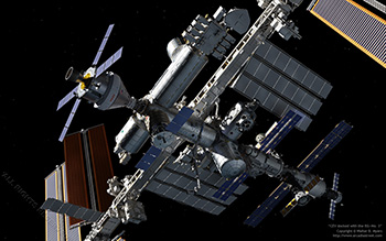 CEV docked with the ISS - No. 3