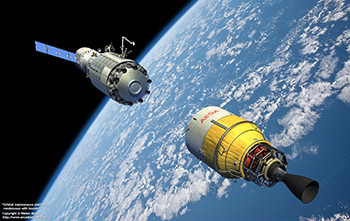 Orbital maintenance platform rendezvous with booster