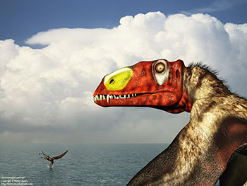 Dimorphodon portrait, 195 million years ago