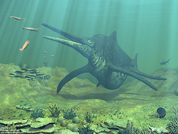 Shonisaurus, 230 million years ago