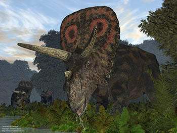 Torosaurus riverside, 75 million years ago