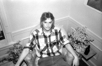 Jeff in chair No. 1   -   Oak Park, IL, 1982   -   Kodak infrared black & white 35mm film
