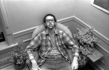 Walt in chair No. 1   -   Oak Park, IL, 1982   -   Kodak infrared black & white 35mm film