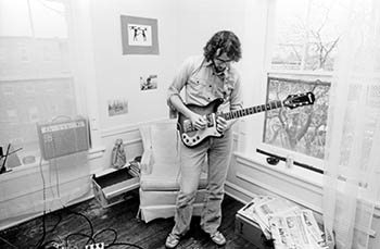 Walt with guitar No. 4   -   Oak Park, IL, 1982   -   From Kodak Ektachrome 35mm color slide
