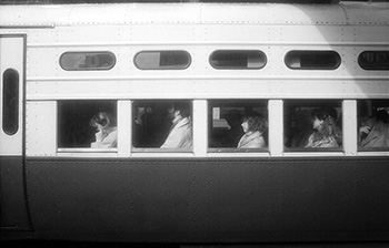 El train passing   -   Chicago, 1984   -   Kodak infrared black & white 35mm film