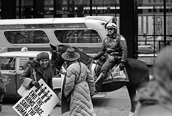 Mounted police   -   Chicago, 1982   -   Ilford HP5 Plus black & white 35mm film