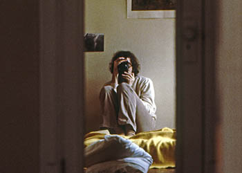 Self-portrait in hall mirror   -   Oak Park, IL, 1982   -   Kodak Ektachrome 35mm color slide film