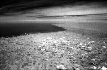 Great Lakes aerial No. 6   -   Northern United States, 1985   -   Kodak infrared black & white 35mm film