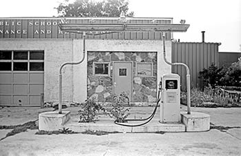 Legacy gasoline pump No. 3   -   Forest Park, IL, 1983   -   Kodak Technical Pan 35mm film