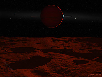 Solar eclipse from Callisto - Part 1