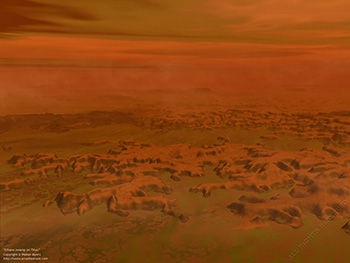 Ethane swamp on Titan