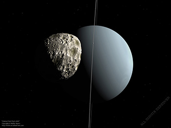 Uranus from Puck orbit