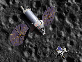 CEV and lunar ascender rendezvous