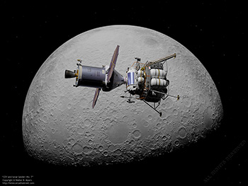 CEV and lunar lander - No. 7