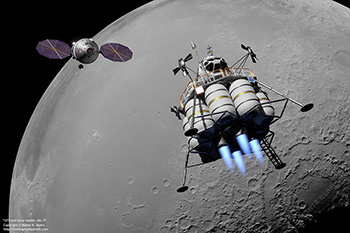 CEV and lunar lander - No. 9