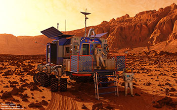 Mars rover canyon